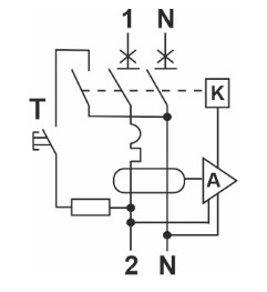 Автомат захисного відключення Promfactor FAP1-AC "C" 63/0,03A 2P 6кА (FAP01C63030AC) - фото №1