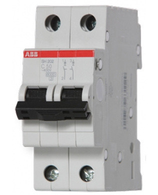 Защитный выключатель ABB SH202-C63 тип C 63А - фото №1