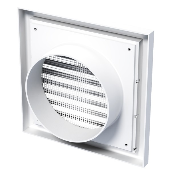 Решетка Vents МВ 121 Вс белая 154х154 - фото №1