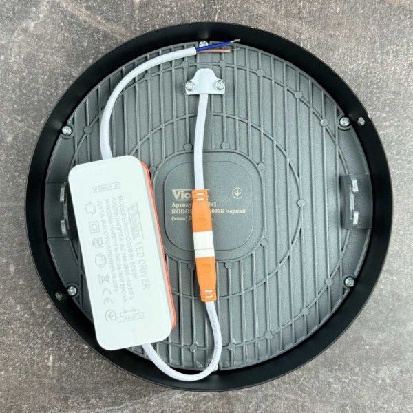 Світильник LED Violux ДББ RODOS круг 24W 5000K IP20 чорний ( 330141 ) - фото №4