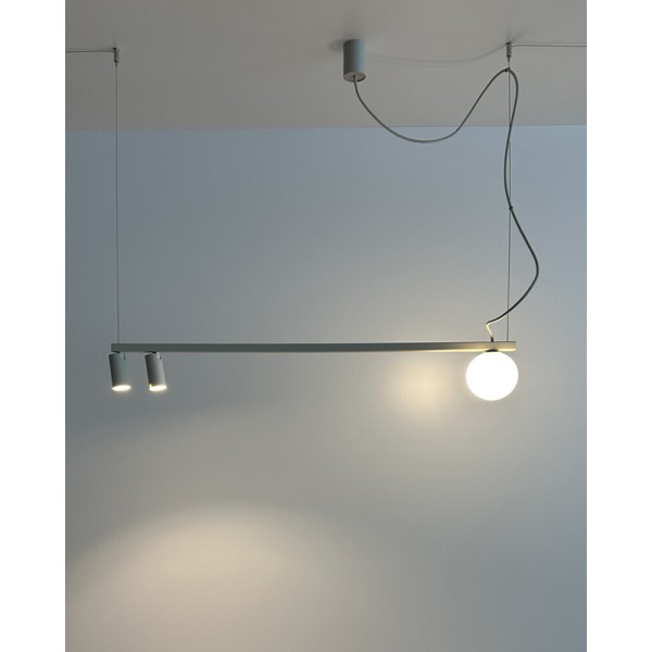 Подвесной светильник, люстра Nowodvorski 11450 Fourty III GU10+G9 3x10W IP20 светло-серый - фото №2