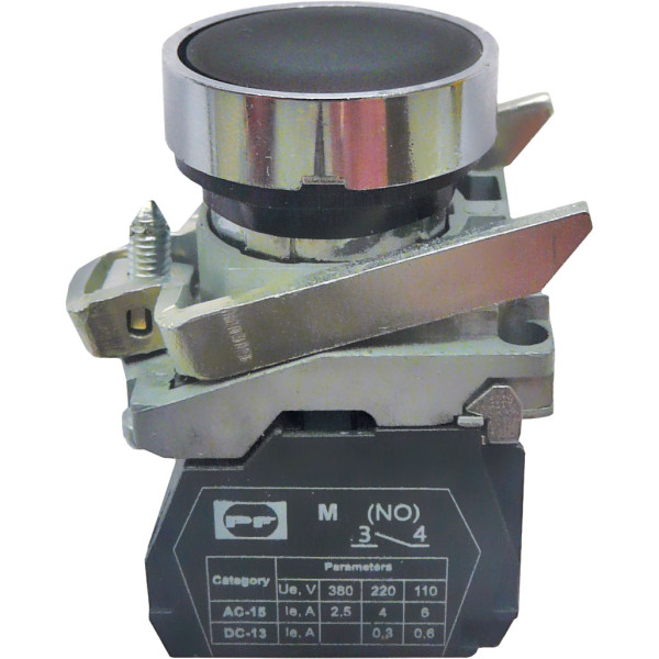 Кнопка Promfactor FP4-BA21 1NO чорна (FP4-BA21)