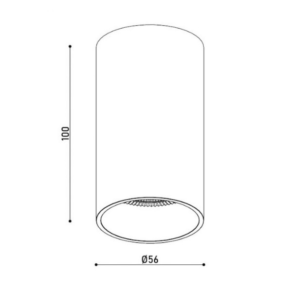 Точечный светильник Kloodi KD-1183 GU10 1x10W IP20 Bk - фото №1