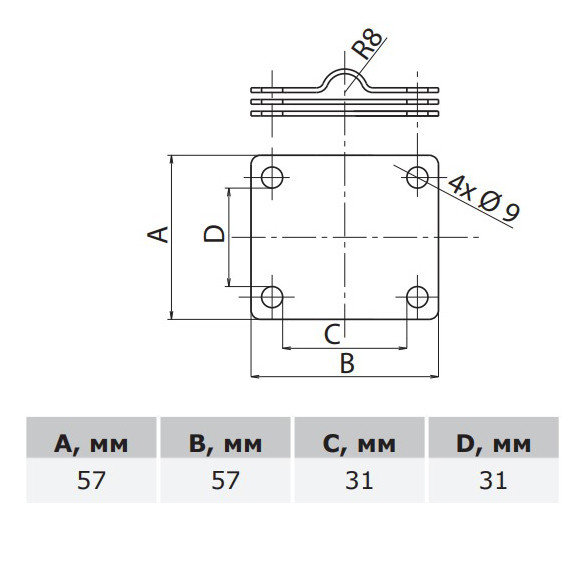 З'єднувач DKC NG3117 для стрижня Ø16-20мм та струмопровідної стрічки до 30мм - фото №1