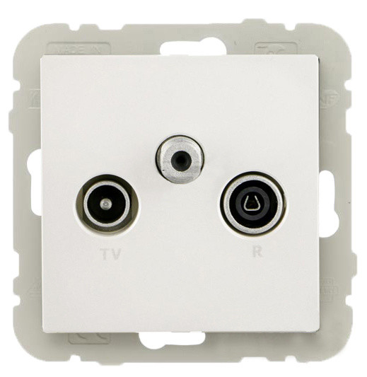 Телевизионная конечная розетка Logus 21543 TBR R TV-SAT белая