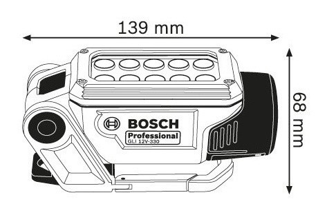 Фонарь аккумуляторный Bosch GLI 12V-330 Professional 12В - фото №1