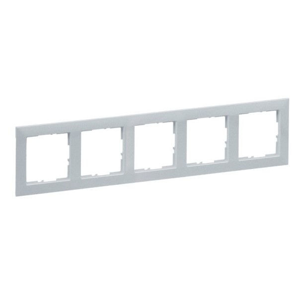 Рамка 5-постовая Legrand SUNO (алюминий) 721515