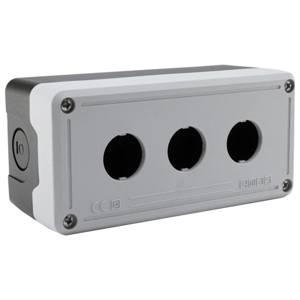 Корпус кнопочного поста 3 места, EMAS - фото №1