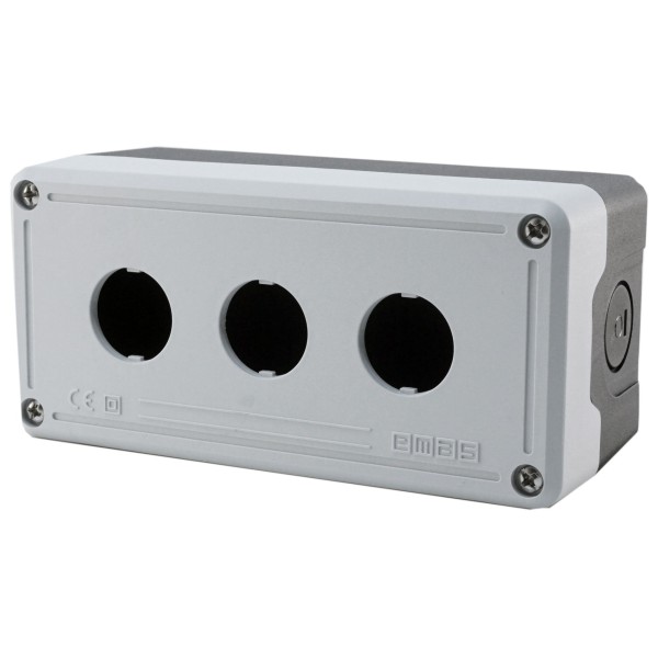 Корпус кнопочного поста 3 места, EMAS - фото №5