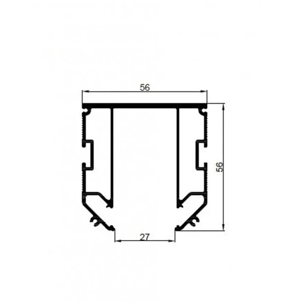 Профиль база для магнитного шинопровода Oledim 7771366 OL16 2м IP20 серебристый - фото №3