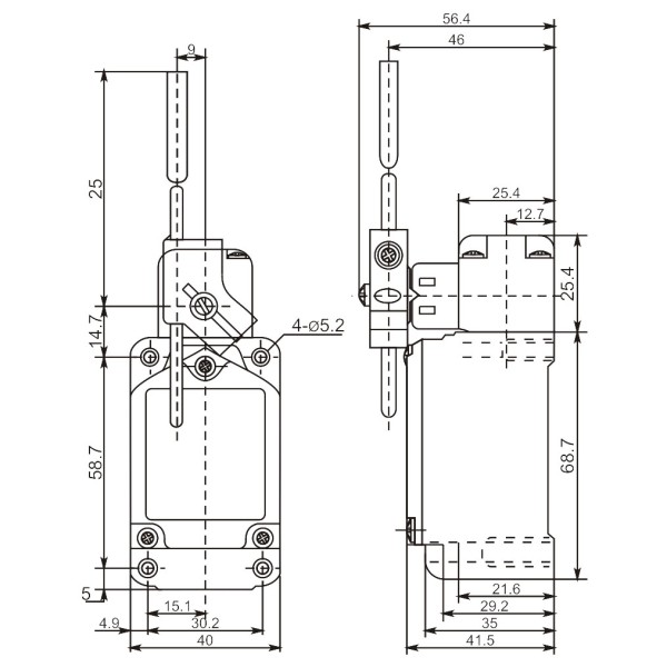 Кінцевий вимикач Promfactor FLS15M4267 - фото №1