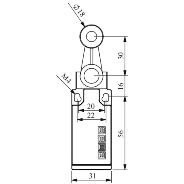 Конечный выключатель EMAS L5K13MEP121 - фото №5
