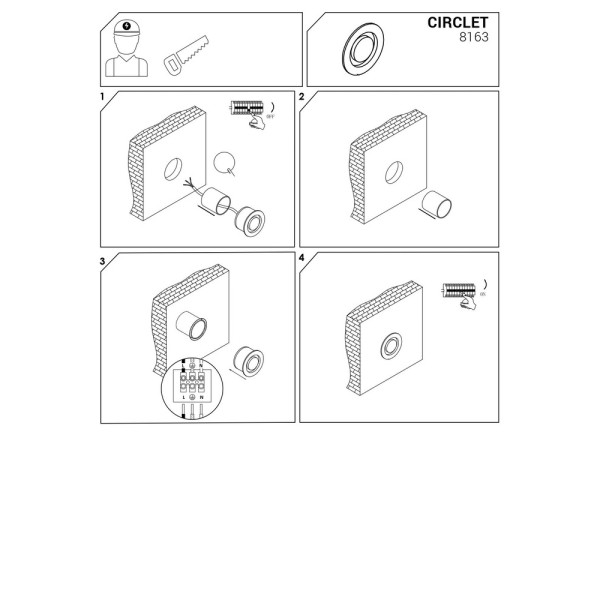Вуличний світильник Nowodvorski 8163 Circlet LED 1x3W 3000K 120Lm IP65 чорний - фото №4