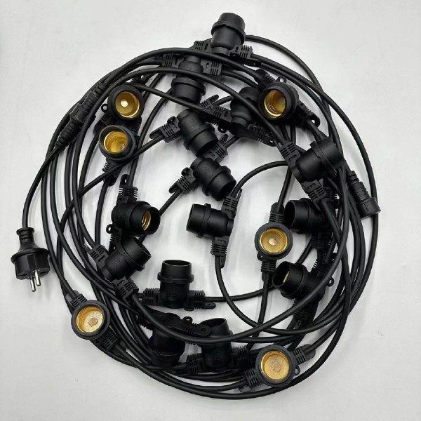 Гірлянда STARS патрон 20хЕ27 10м IP65 чорний VIOLUX ( 950010 ) - фото №1