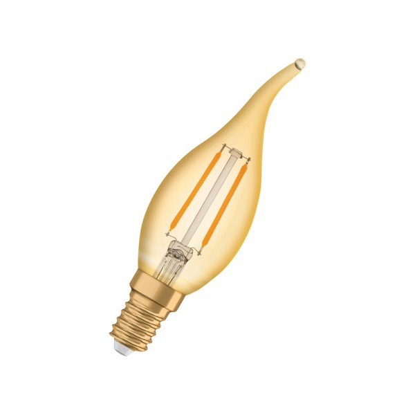 Светодиодная лампочка Osram 4099854091537 Vintage LED E14 BA22 1x2.5W 2400K 220Lm IP20 - фото №1