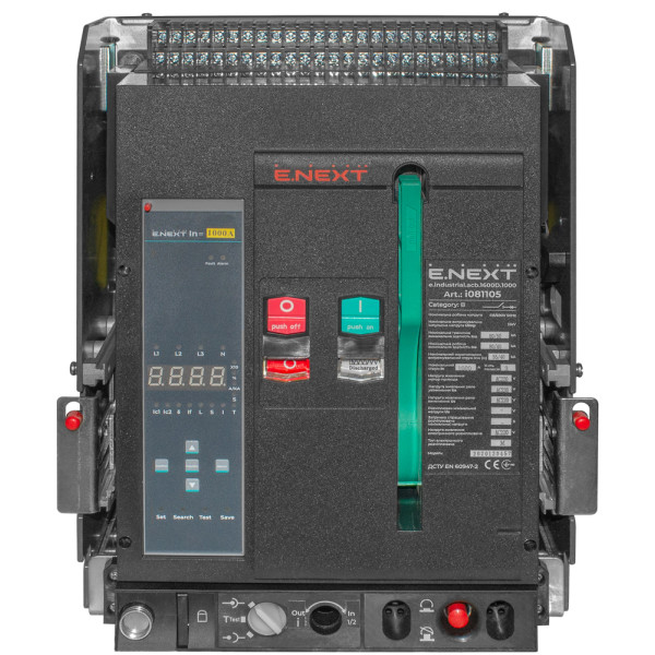 Воздушный автоматический выключатель E.Next e.industrial.acb.3200D.2500 400В 3Р с мотор-приводом и РН (i081109) - фото №1