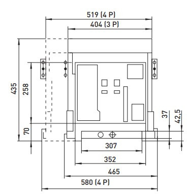 Воздушный автоматический выключатель E.Next e.industrial.acb.3200D.2500 400В 3Р с мотор-приводом и РН (i081109) - фото №6