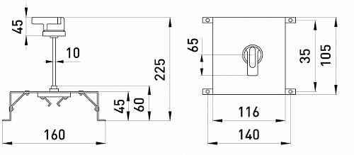 Поворотна рукоятка E.Next e.industrial.ukm.250.CS (i0060003) - фото №1