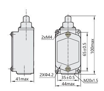 Кінцевий вимикач Chint YBLX-K1/311 прямої дії (441039) - фото №1