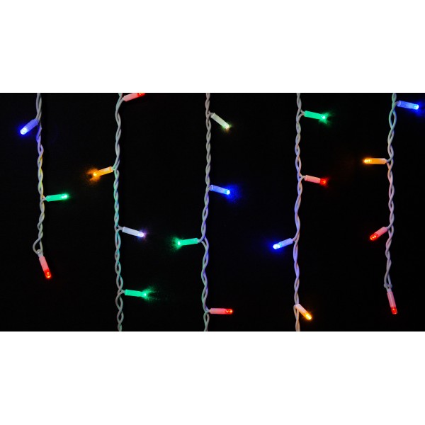Белая уличная LED гирлянда Delux EN ICICLE 75LED (90012956) 2x0,7м 18 мигающих диодов IP44 - фото №2