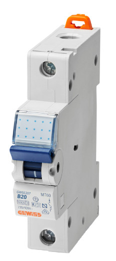 Автоматический выключатель GEWISS 1P B 20А 6кА (GW92208)