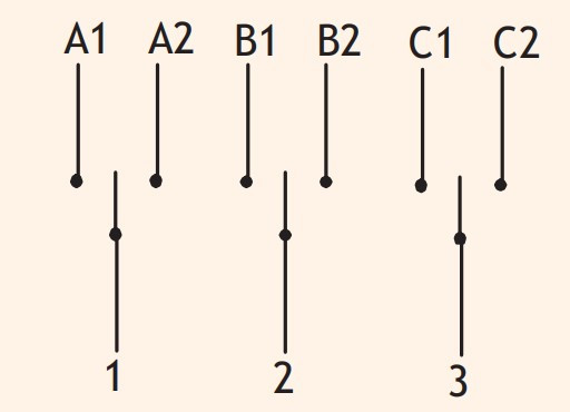 Кулачковий перемикач у корпусі ETI 004773198 CS 32 53 PNG (3p «1-0-2» IP65 32A) - фото №2