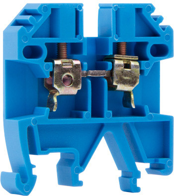 Наборная клеммная колодка E.Next e.tc.din.pro.2.5.blue на DIN-рейке синяя (p049022)