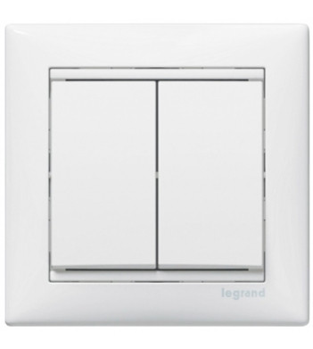 Механизм 2-кл. выключателя Valena белый - фото №1