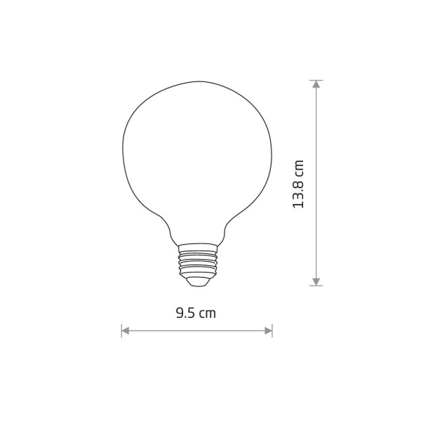 Світлодіодна лампочка Nowodvorski 10593 Bulb Vintage LED E27 1x6W 2200K 550Lm IP20 - фото №1