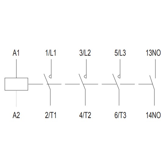Мініконтактор NOARK Ex9CS06 10 3Р 6A 110В AC 1NO (100975) - фото №2