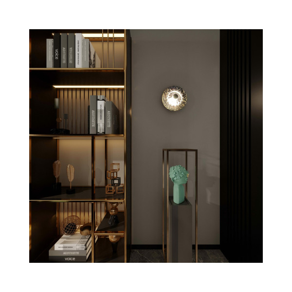 Бра, настінний світильник Pikart 33641 Vulcane G4 1x60W IP20 Brass - фото №3