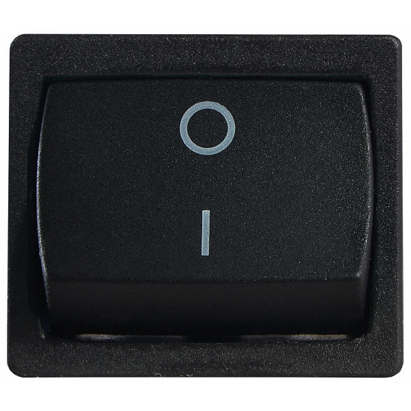 Переключатель Аско-Укрем KCD1-6-201 B/B (0-I) черный (A0140040080) - фото №1