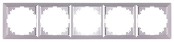 Рамка 5-местная E.Next e.lux.10104L.5.fr.aluminium алюминий (ins0040093)