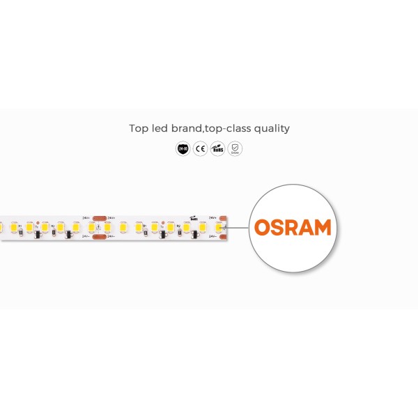 LED стрічка COLORS 256-2835-24V-IP20 34W 4800Lm 4000K 2.5м (DS8256-24V-12mm-NW) - фото №3