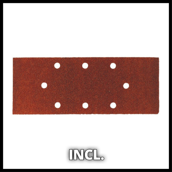 Аккумуляторная вибрационная шлифмашина Einhell X-Change 18В 24000об/мин с 1 шлифовальным листом (4460725) - фото №2