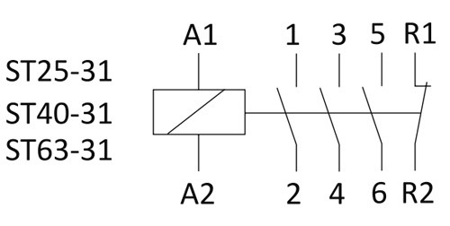 Контактор F&F ST63-31 3S - фото №3