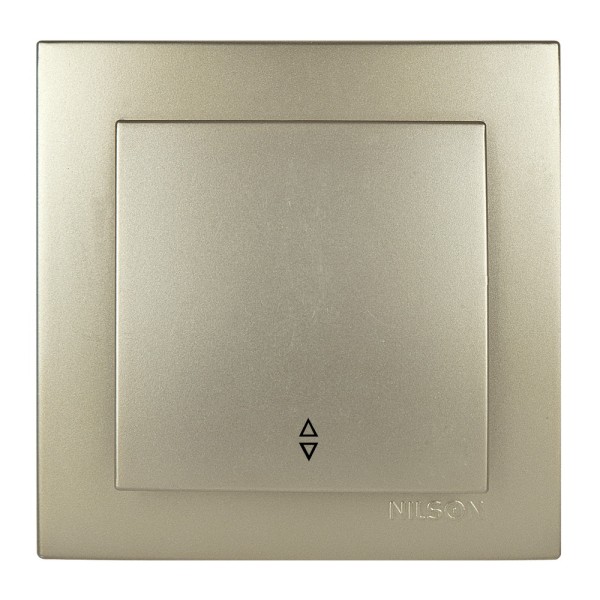 Выключатель Nilson Touran золото 1кл проходной ( 24151007 )