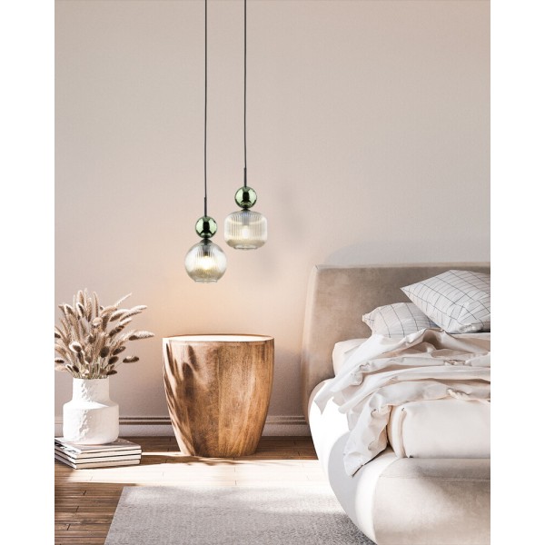 Подвесной светильник, люстра TK Lighting 11144 Sophia E14 1x10W IP20 зеленый - фото №3