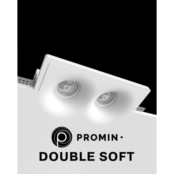 Точечный светильник Promin Double Soft GU10/G5.3 2x10W IP20 Wh - фото №1