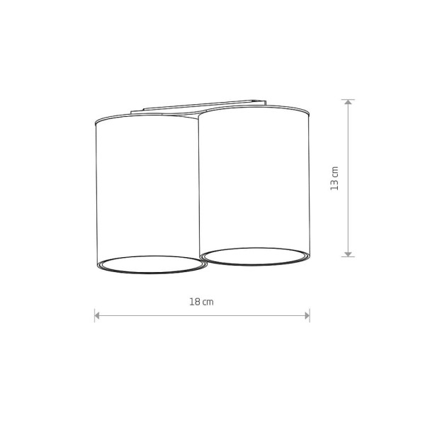 Точечный светильник Nowodvorski 8086 Eye tone II GU10 2x10W IP20 Черный - фото №1