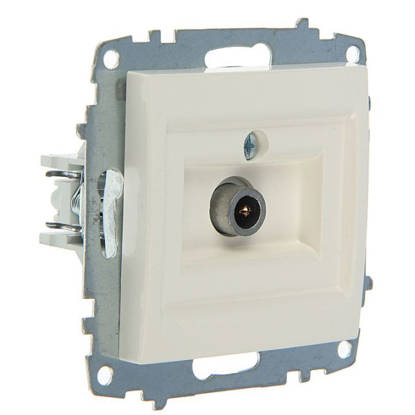 Концевая TV розетка ABB Cosmo 619-010200-273 (белая)