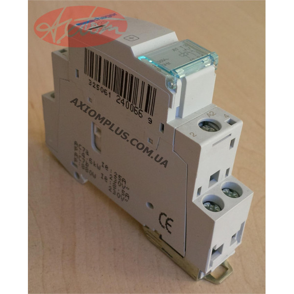Контактор Hager 25A ESC225 (2НВ, 230В) 1м - фото №1
