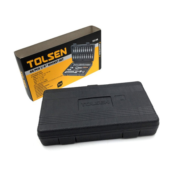 Набір торцевих головок Tolsen (15138) 1/4" (46шт) "Профі" - фото №5