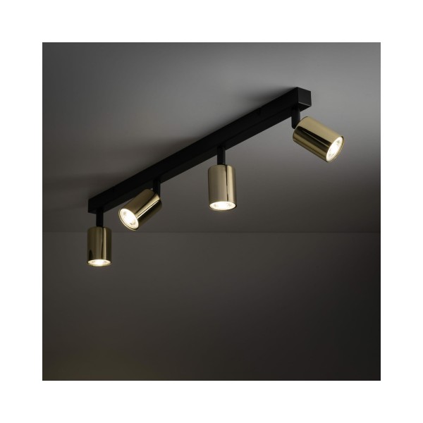 Світильник поворотний, спот TK Lighting 5969 Top GU10 4x10W IP20 Золотий - фото №1