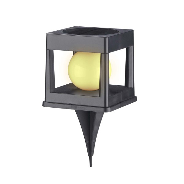 Вуличний світильник на сонячній батареї Goldlux 329486 Cubo LED 4000K IP44 чорний - фото №2