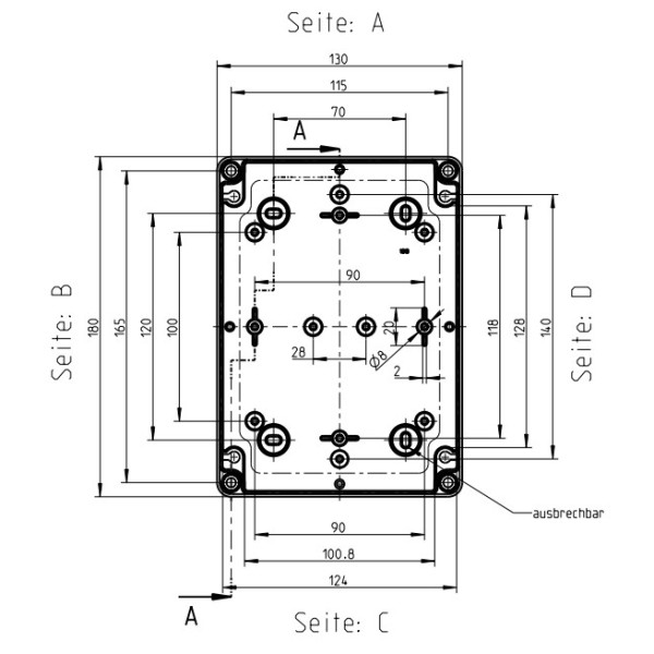 Коробка соединительная Spelsberg PS 1813-9-to (sp11101601) IP66 с гладкими стенками - фото №2