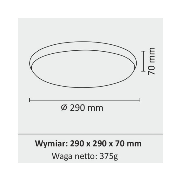 Светильник потолочный Goldlux 314864 Kern Led 1x15W 4000K 1600Lm IP20 CH - фото №3