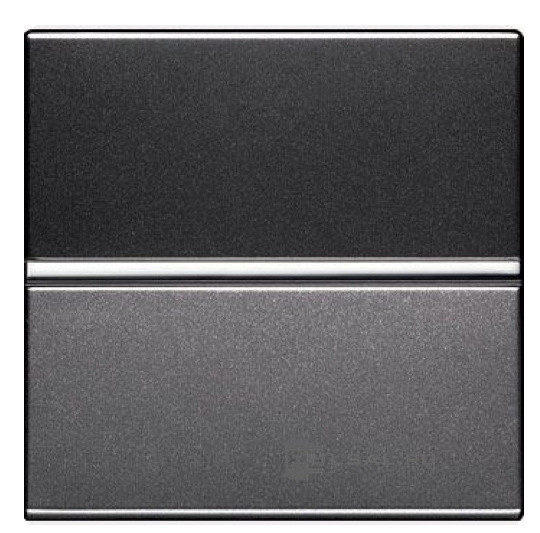 Одноклавишный проходной выключатель ABB Zenit N2202 AN 2М (антрацит)