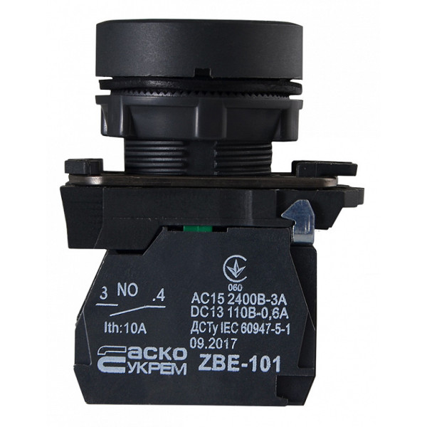 Кнопка "Старт" Аско-Укрем TB5-AA21 чорна (A0140010144) - фото №4