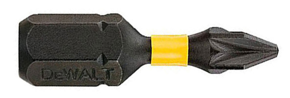 Ударные биты DeWALT Impact torsion extreme Pozidriv PZ1х25мм (5шт) - фото №1